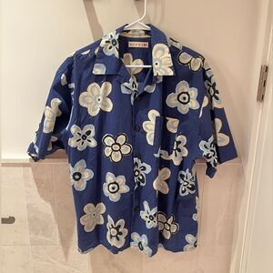 Marni x Uniqlo Fun Floral Button Up Shirt